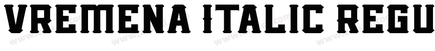 Vremena Italic Regul字体转换